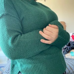 a.n.a super soft green sweater!